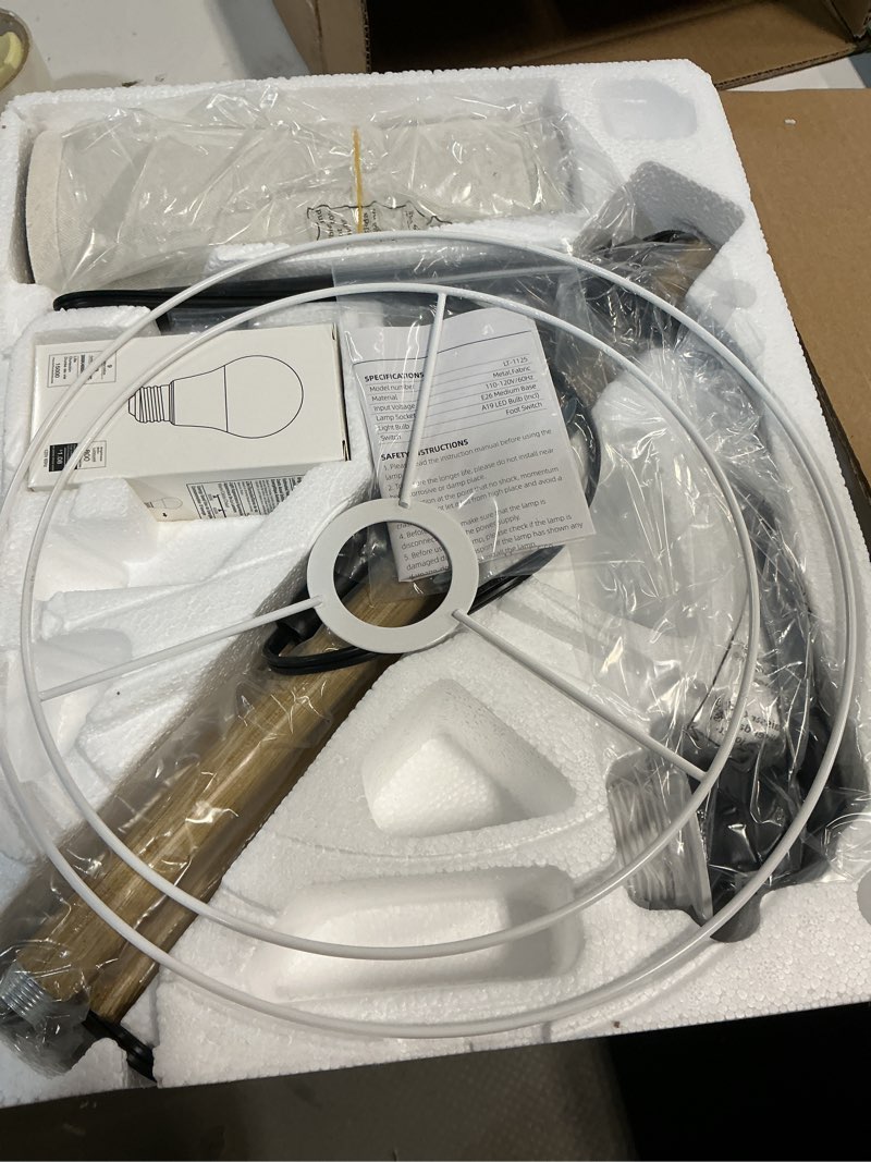 Condition photo showing Good Condition for AKASUKI Floor Lamp for Living Room with 3 Color Temperatures, Foot Switch Standing Lamps for Living 