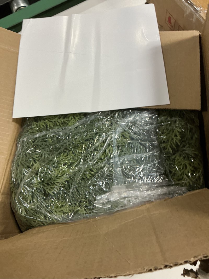 Condition photo showing Good Condition for 9 Ft Christmas Cedar Garland, Realistic Faux Pine Garlands, Green Artificial Greenery Garland for Winter Home, Mantle, Fireplace, Indoor, Outdoor Christmas Decorations (1Pcs) 9FT 1