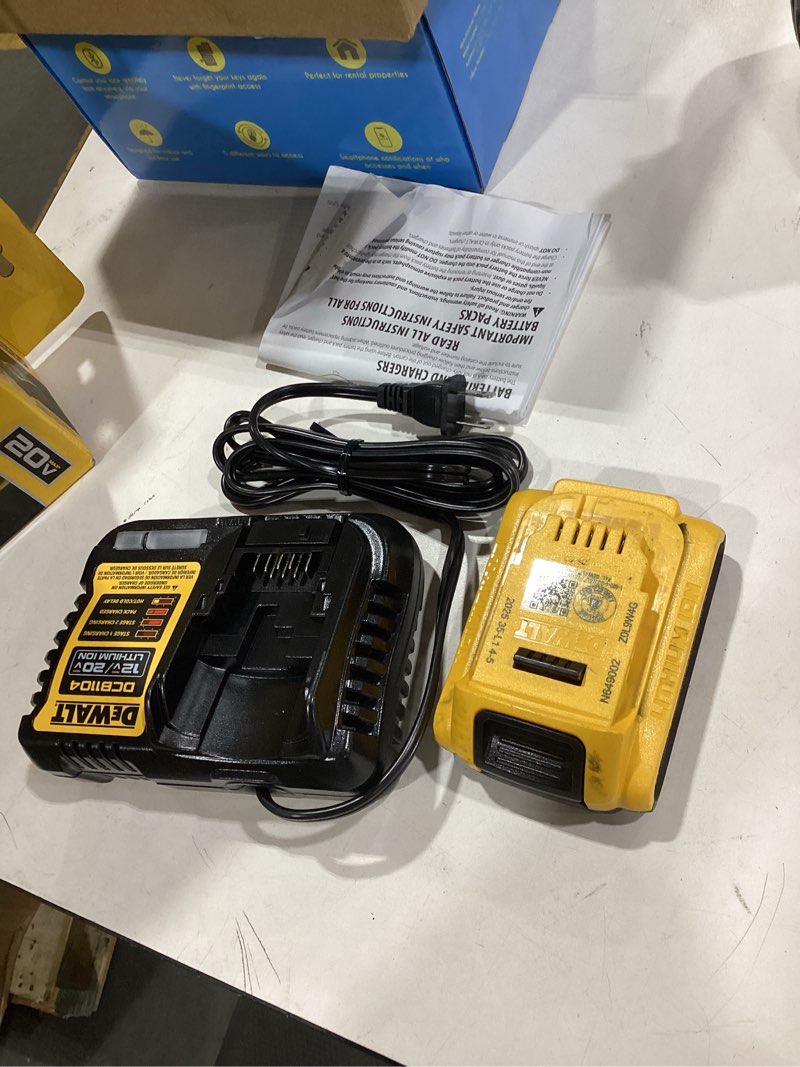 Condition photo showing Good Condition for dewalt powerstack 20v max battery starter kit, rechargeable, 5ah, lithium ion (dcbp520c)