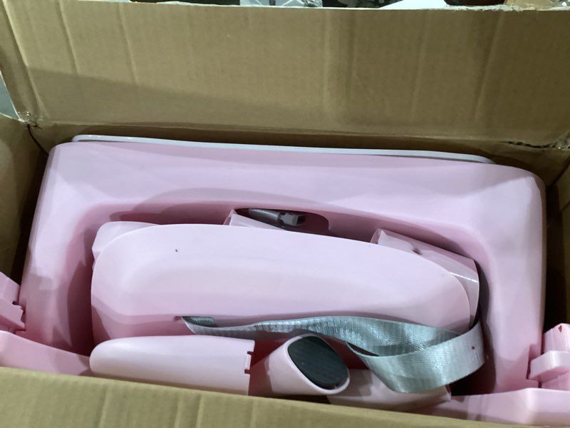 Condition photo showing Good Condition for 5 in 1 Foldable Baby High Chair,Convertible Highchair for Babies and Toddlers-Portable Infant Booster Seat,Carry Small Box,Dining Chair,Toddler High Chair with 5-Point Harness,Removable Tray-Pink