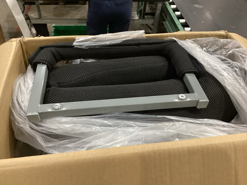 Condition photo showing As Is for Swivel Floor Gaming Chair w/Armrests, Folding Video Reclining Sofa w/6 Adjustable Position, Padded Backrest & Cushion, Lazy Lounger Couch for E-Sports, Reading, Relaxing, Watching TV, Black 1 Black