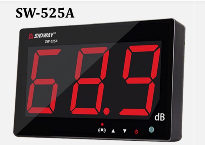 Sndway Digital Sound Level Meter 30~130db Large Screen Display Wall Hanging TY
