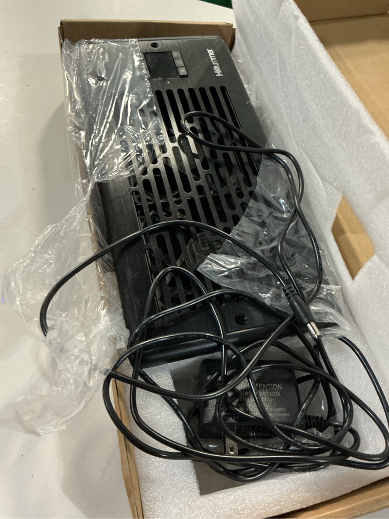 Condition photo showing Good Condition for hisummer register booster fan for 4" x 10" floor register, quiet 10-speed vent fan booster with temp sensor, 150 cfm airflow, improves heating & cooling, remote control, only fits 4x10 duct openings