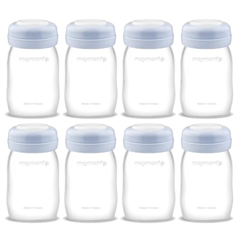 Maymom Wide Neck Breastmilk Collection n Storage Bottle 5.4 oz; Re-markable SureSeal Disc. Fits Spectra S2 Spectra S1 Spectra 9 Plus.