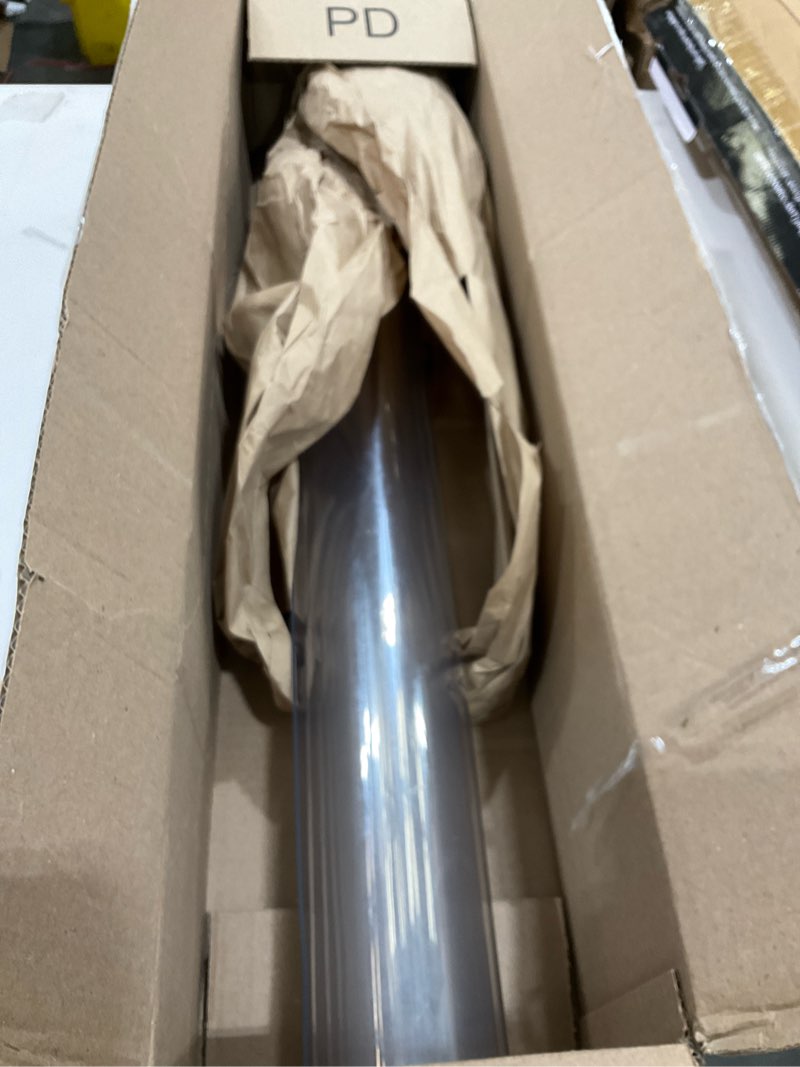 Condition photo showing As Is for Deep Dream 1.5mm Clear Desk Cover Protector, 24×55 Inch Clear Desk Cover, Rectangular Vinyl Desk Pad, PVC Plastic Table Cover for Office, Dresser, Night Stand, Computer & Writing Desk Tabletop Clear 1.5mm 24" x 55"