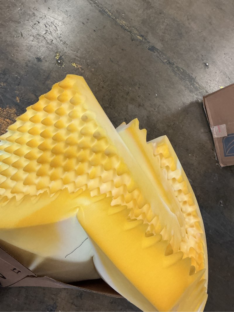 Condition photo showing As Is for Jumbo Dog Bed - Extra Large, Orthopedic with Removable Washable Cover, Non-Slip Bottom, Suitable for Crate, 53x36 Inch, Light Gray 53.0"L x 36.0"W x 4.0"Th Light Gray