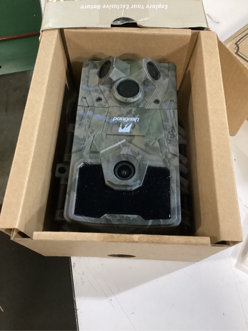 Condition photo showing Good Condition for usogood trail camera,4k 48mp game camera with 8 batteries&32gb card,trail cameras with night vision motion activated waterproof ip66, 120° detection angle,2.0”screen trail cam for wildlife monitoring camouflage