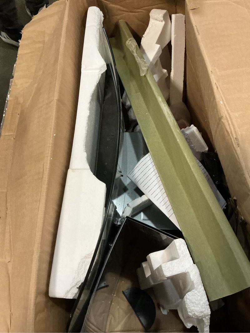 Condition photo showing As Is for comfee' curved glass range hood 30 inch 450 cfm 3 speed gesture sensing &touch control panel stainless steel kitchen ductless/ducted convertible with baffle filters and 2 led lights (cvg30w9ast) gesture sensing control 30 inch