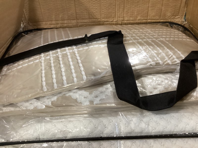 Condition photo showing Good Condition for Madison Park Queen Comforter Set Clipped Jacquard Stripes with Buttons Boho Comforter for a Queen-Size Bed, Cotton Oversized Comforters with Removable Cover Boho Bedding, Queen Ivory 8 Piece Ivory Queen