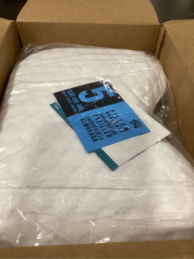 Condition photo showing Good Condition for Sleep Innovations Versacurve Curved Memory Foam Pillow, Standard Size, Therapeutic for Neck and Shoulder, Side, Stomach, and Back Sleepers, Medium Support