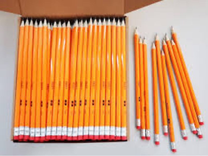 300 Classroom #2 HB Pencils Pre-sharpened with Erasers and 30 Glue Sticks Bulk 21 Grams 0.75 Ounce White Big Giant Glue Sticks for School Teacher Office Supplies Back to School Classroom Gifts