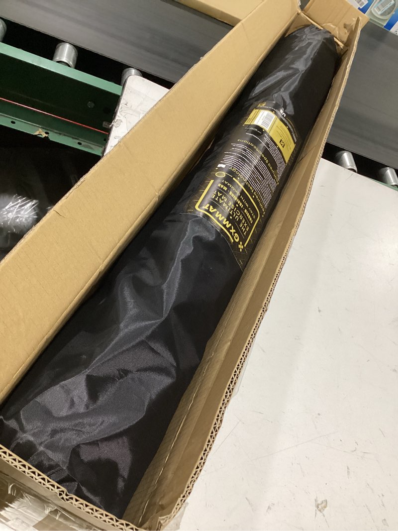 Condition photo showing Good Condition for gxmmat large exercise mat 6'x4'/6'x5'/6'x6'(7mm), thick workout mats for home gym flooring, extra wide non-slip durable cardio mat, shoe friendly, perfect for plyo, mma, jump rope, weights, fitness 6*4 ft black real