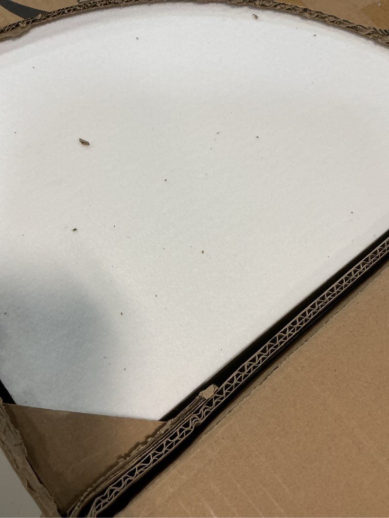 Condition photo showing New/Like New for art3d pro drop ceiling tiles 2ft x 2ft, 12-pack waterproof polyester ceiling panels for office basement kitchen recording room, reusable,covers 48 sq.ft, white stucco printing white stucco printing 24*24 12pcs