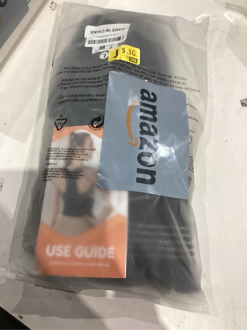 Condition photo showing New/Like New for Back Brace Posture Corrector for Women and Men, 4-Point Back Support System for Upper/Lower Back Pain Relief, Scoliosis & Hunchback Correction, Adjustable & Breathable Shoulder Straightener, Large Black L (Waist 37.79"-44.88")