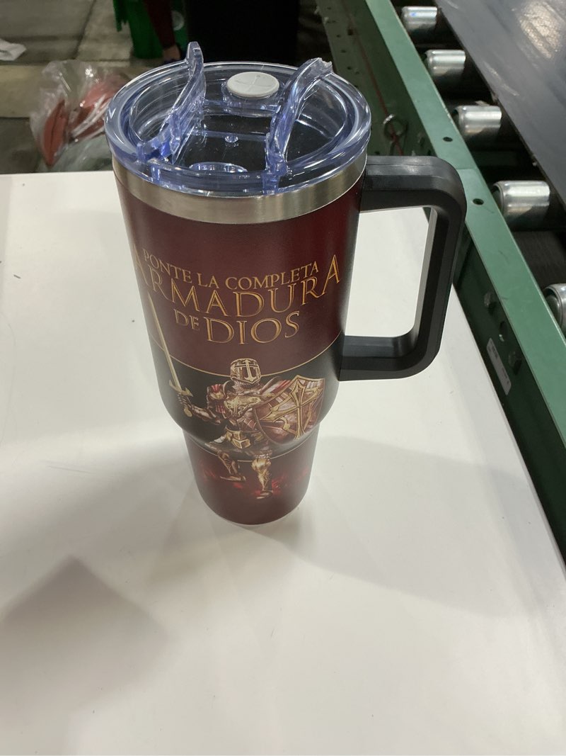 Condition photo showing Good Condition for jesuspirit christian gifts for men, women - fathers day, pastor appreciation religious gift for men - christian coffee mug - armor of god stainless steel tumbler (armor of god (spanish), 40oz)