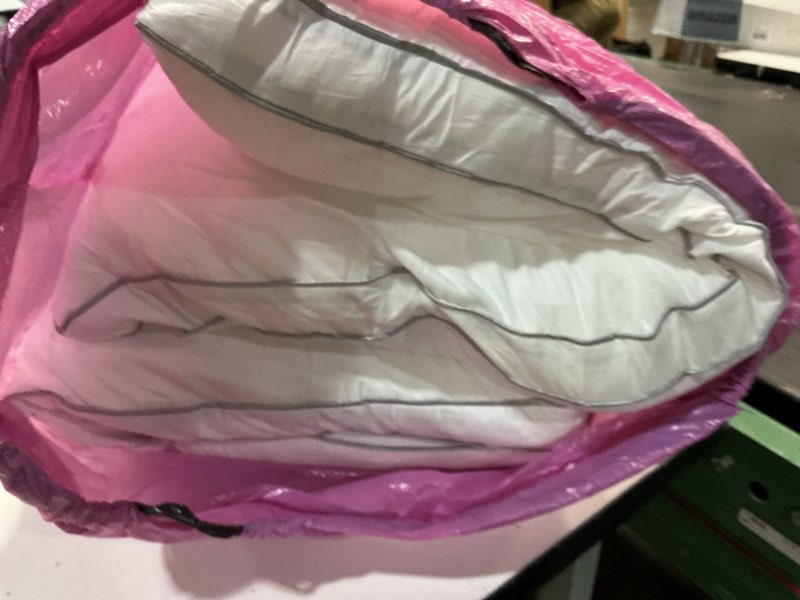 Condition photo showing Good Condition for King Size Pillows Set of 4, Bed Pillows for Sleeping 4 Pack, Luxury Hotel Quality, Supportive King Pillows with Soft Down Alternative for Back Stomach Side Sleepers, Machine Washable King(pack of 4) Grey