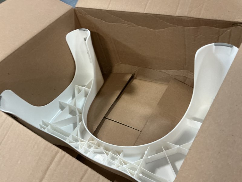 Condition photo showing Good Condition for squatty potty simple curve bathroom toilet stool 7" white