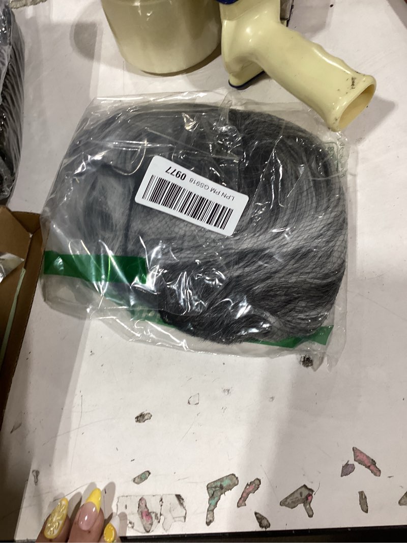 Condition photo showing New/Like New for becus gray pixie cut wig – short wigs for women synthetic, natural looking layered grey wig, easy wear pixie cut wig for white women halloween & cosplay daily use grey mix black short