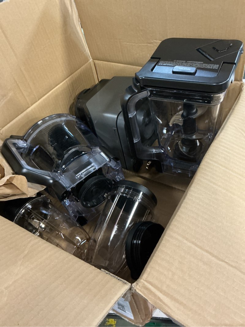 Condition photo showing Good Condition for ninja kitchen system | 8-cup food processor bowl & 72 oz. blender all-in-one | with (2) 16 oz. to-go cups | for smoothies, ice crushing, dough & more | 1500 watt | black | bl770 pitcher + bowl + (2) 16-oz. cups