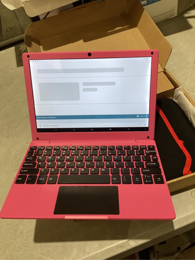 Condition photo showing Good Condition for 10.1inch laptop,quad-core processor with android 12.0 os,2gb ram,64gb emmc,built-in camera, wifi,usb interface,tpye-c charging for learning and entertainment (pink 2gb+64gb)