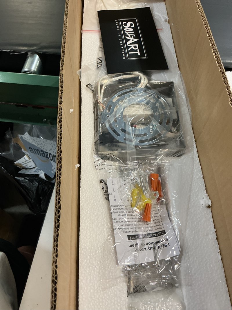 Condition photo showing New/Like New for solfart crystal bathroom lighting fixtures over mirror, 24 inch chrome led vanity light, 5 color adjustable 5cct 5 lighting color adjustable& 100%-0% dimmble brightness 24 inch-24 watts