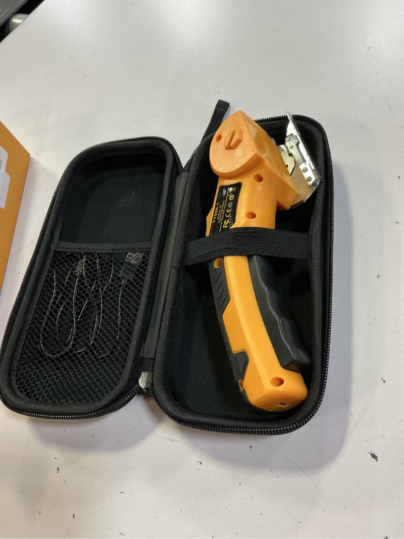 Condition photo showing Good Condition for electric scissors, cardboard cutter, with led light, high-efficiency brushless motor, 3500mah battery, tungsten steel blade, suitable for cloth, cardboard, carpet wire rope cutters gold l