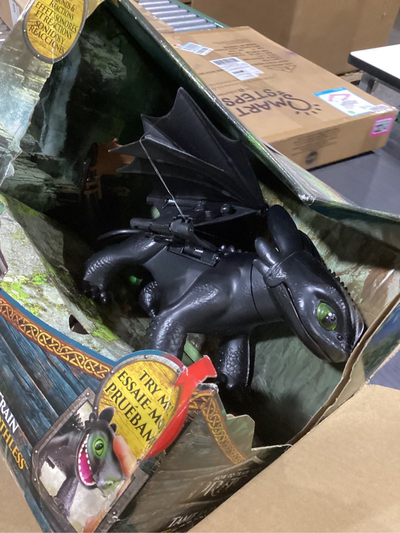 Condition photo showing Good Condition for Dreamworks Dragons How to Train Your Dragon, Tame & Train Interactive Toothless with 60 Sounds & Reactions, Kids Toys for Boys & Girls Ages 4 & up