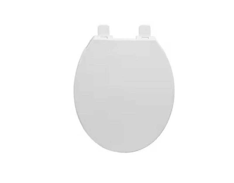 project source plastic white round soft close toilet seat