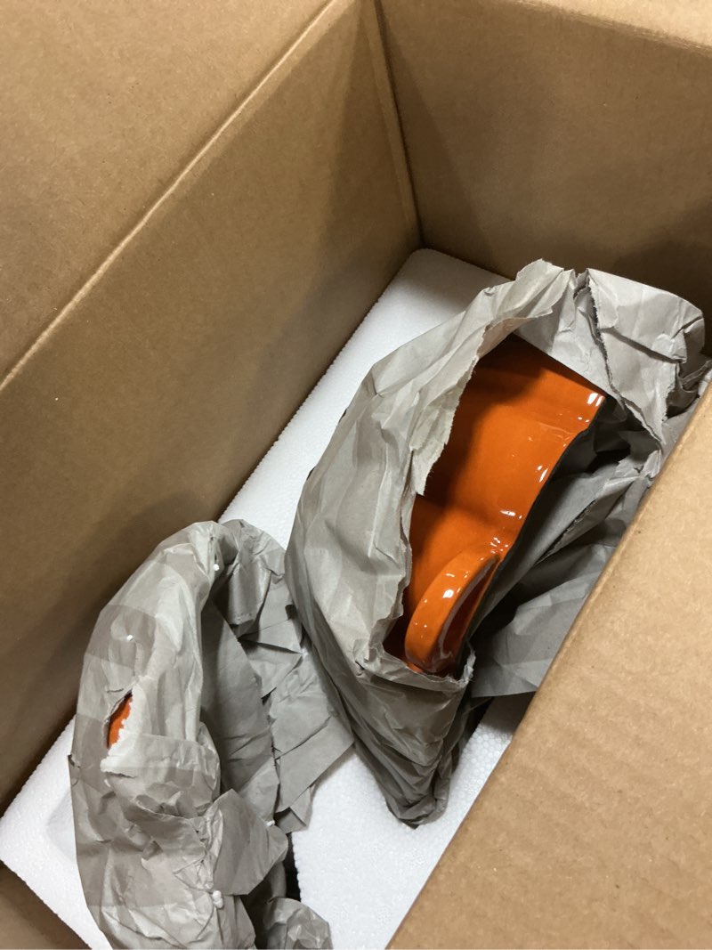 Condition photo showing New/Like New for Wood Stove Steamer, WoodStove Humidifier, Woodstove Steamer, Cast Iron Humidifier for WOODStove 2.4 Quart Large Capacity Rust Resistant, Orange & Pumpkin