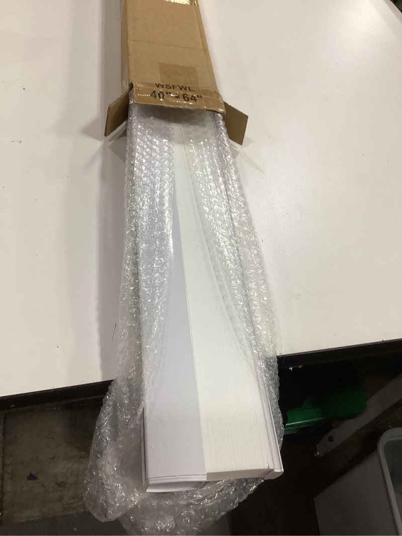 Condition photo showing Good Condition for SEEYE No Drill Cordless Cellular Shades, Light Filtering Honeycomb Blinds for Indoor Window, Thermal Insulated Noise Reduction, Easy Install for Bedroom, Living Room, Office, White (40" W x 64" H) White-light Filtering 40"W x 64"H