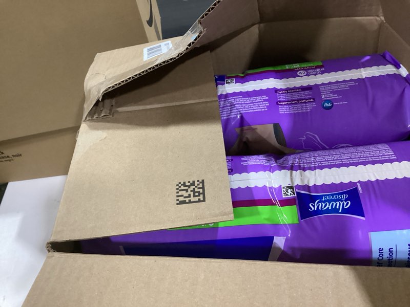 Condition photo showing New/Like New for always discreet adult incontinence underwear for women and postpartum underwear, s/m, up to 100% bladder leak protection, 84 count (packaging may vary)
