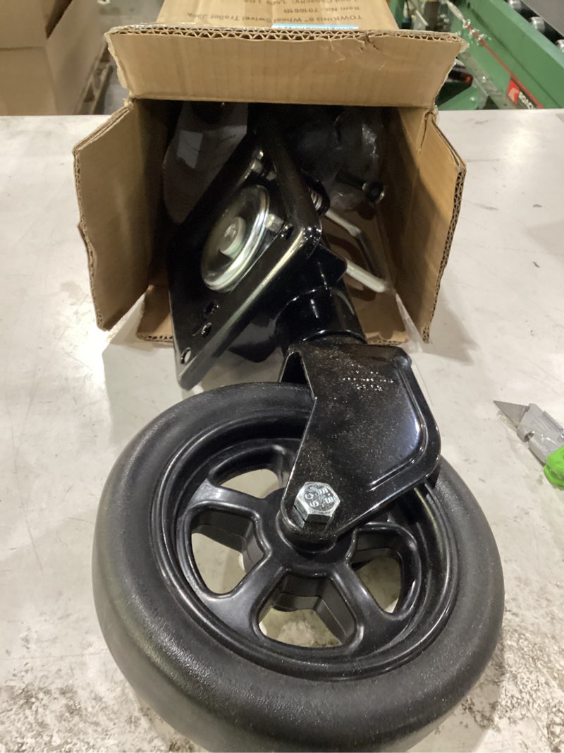 Condition photo showing New/Like New for 8" upgraded spoke wheel trailer jack, boat jack, 1500 lbs,10" lift | trailer jack with wheel, bolt on tongue jack for rv, boat, black