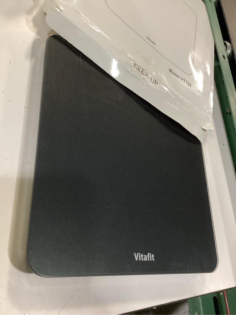 Condition photo showing Good Condition for vitafit bathroom scale for body weight accuracy 0.1lb, weight scale 400lb | professional factory since 2001 digital weighing scales for weight, step on and 3xaaa included, led, spray silver black