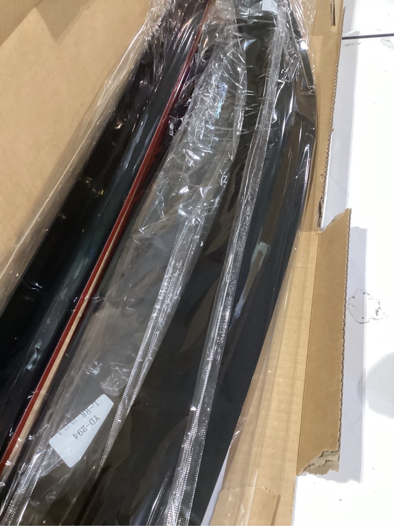 Condition photo showing New/Like New for 4PC Rain Guards for 2014-2020 Rogue S SV SL Window Visors Deflectors Sun Shades Vent Tape On Out Channel For 2014-2020 Nissan Rogue