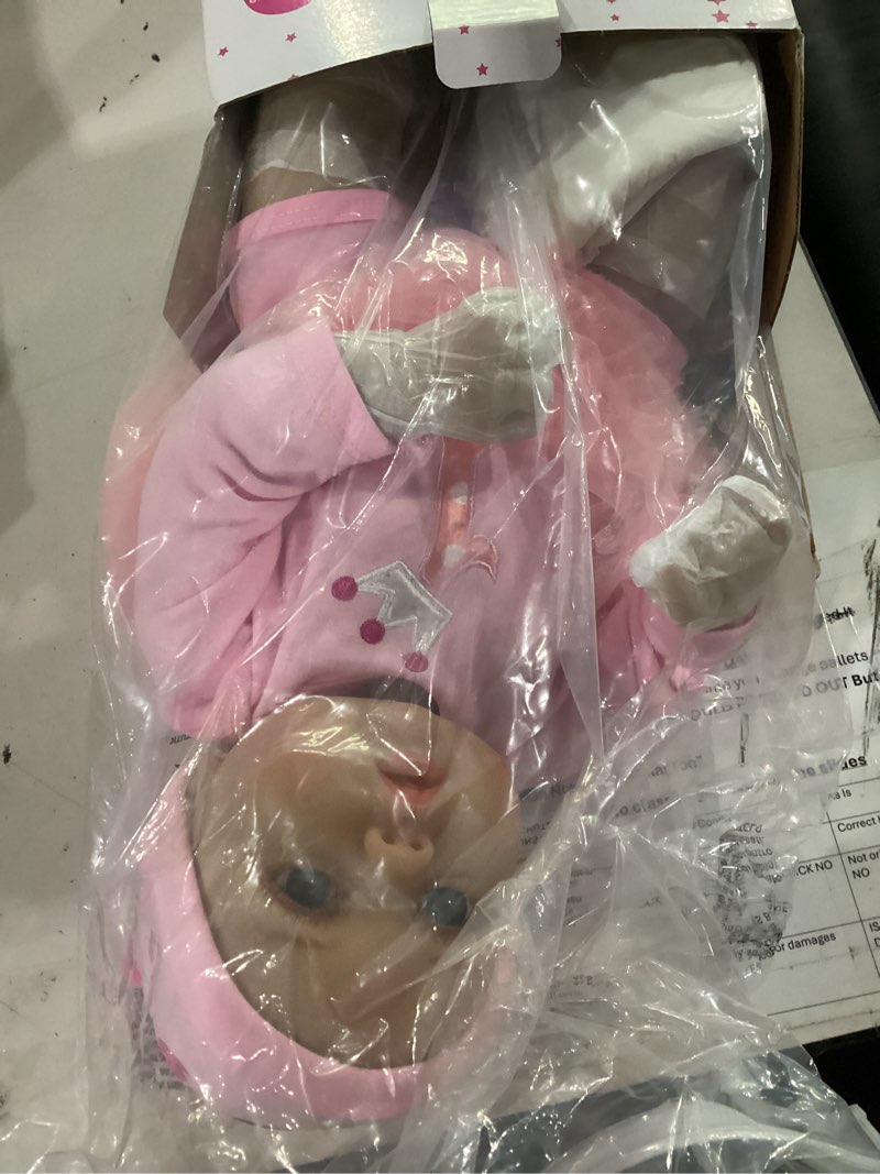 Condition photo showing Good Condition for charex lifelike reborn baby dolls - 20 inch realistic newborn baby doll soft body real life baby dolls girl with accessories gifts toy for kids age 3 + & collection lucy