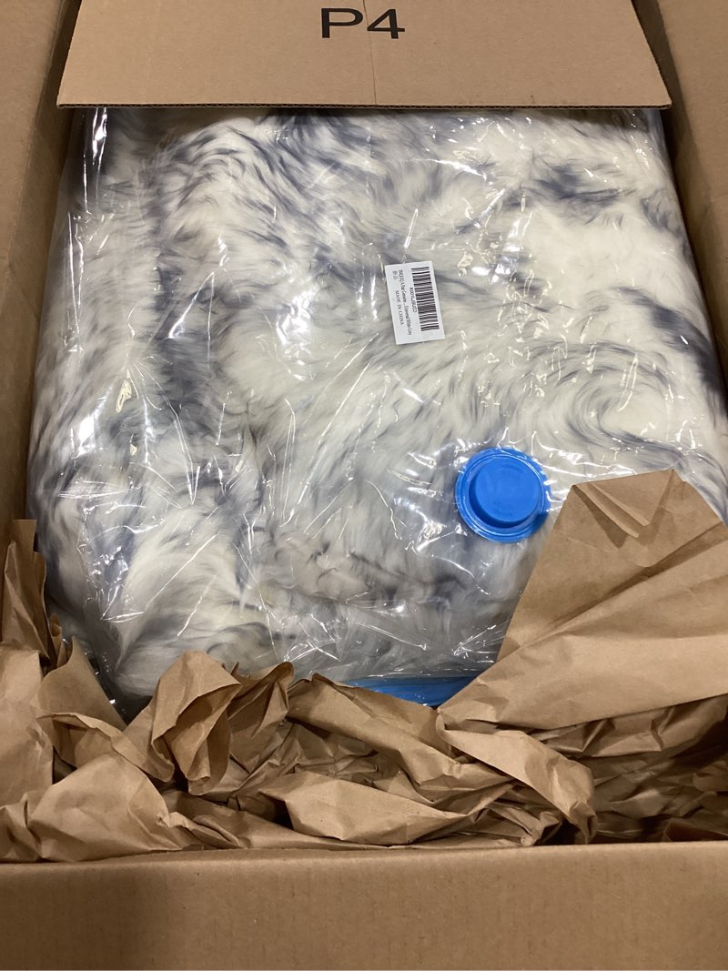 Condition photo showing item condition for IMQOQ A Pair Genuine Sheepskin Car Seat Covers Luxury Fur Long Wool Car 2 Front Seat Covers Set Winter Warm Universal White Grey