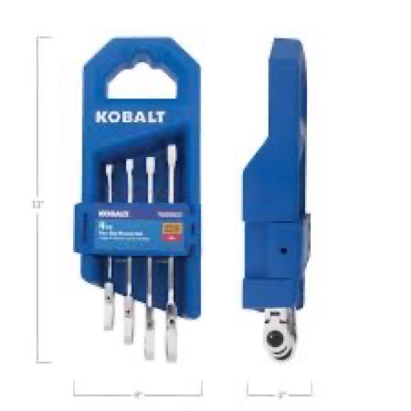 Kobalt  4 piece flex nox wrench set
