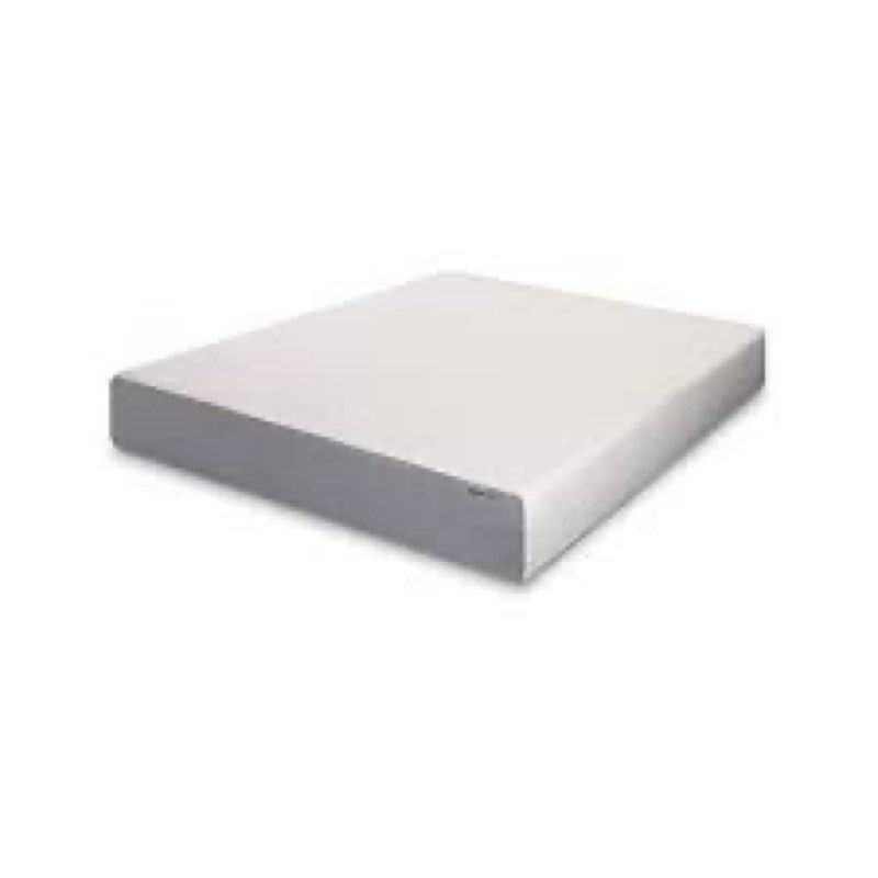 Amazon Basics Memory Foam Mattress, Soft Plush Feel, 12 Inch, King, White/Grey