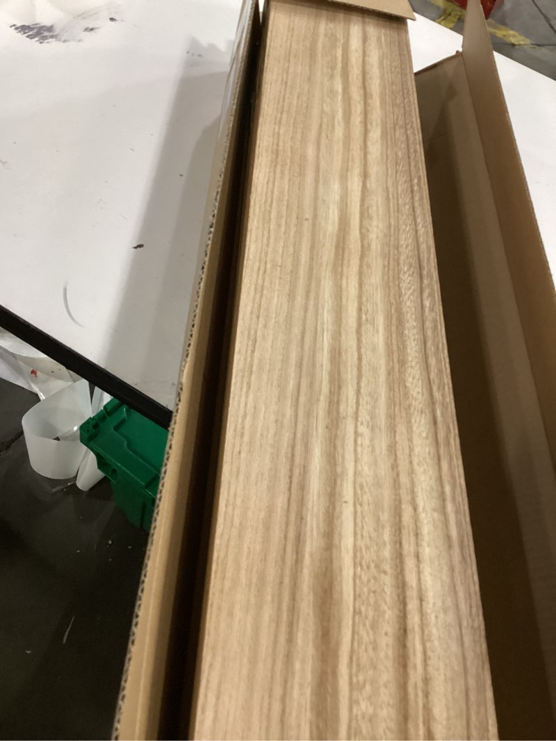 Condition photo showing Good Condition for 36 Inch Floating Shelves for Wall Rustic Brown Wood Wall Shelves for Bedroom Set of 4 36 inch Rustic Brown