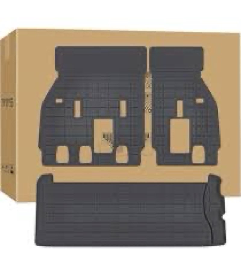 sienna cargo mat - 3d custom fit all-weather cargo liner compatible with toyota sienna 2021-2025 models with spare tire in trunk?waterproof non-slip durable odorless tpo high-edge trunk tray floor mat