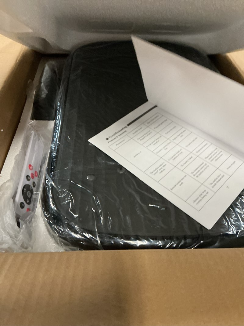 Condition photo showing New/Like New for vibration plate exercise machine, vibration plate for lymphatic drainage 330 lbs capacity whole body vibration platform machines helps weight loss shaping toning wellness black