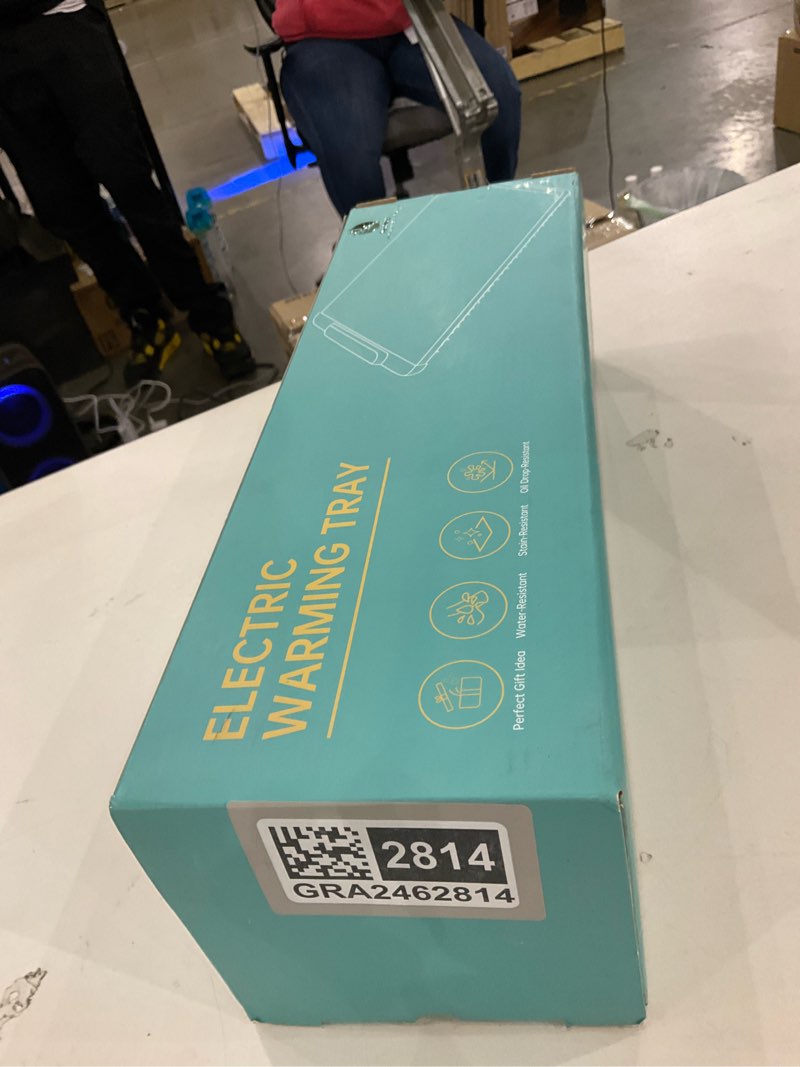 Food Warming Tray for Buffet, Countertop & Parties – Large Plate Warmer Heating Mat – Electric Warmi