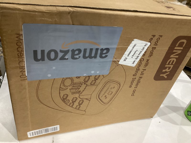 Condition photo showing Good Condition for FIAHNG Foot Spa Massager with Heat, Bubbles, Vibration & Pedicure Foot Spa Massager for Feet Stress Relief