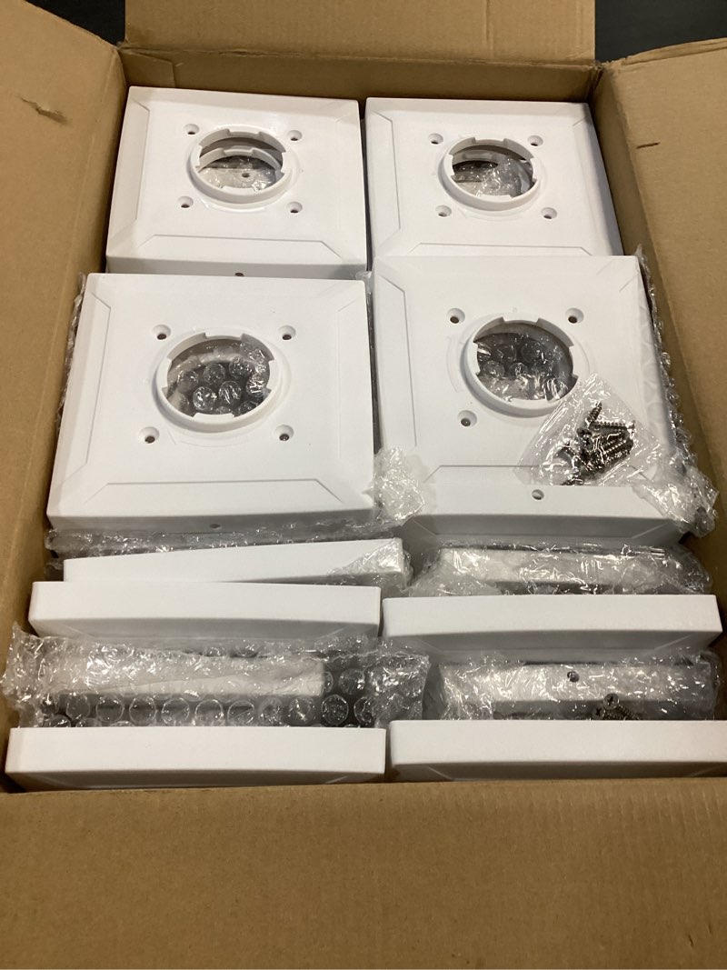 Condition photo showing Good Condition for aponuo solar post cap lights for 4x4 5x5 fence posts, ip64 waterproof outdoor led deck lights with 2 modes (warm white & cool white), auto on/off dusk to dawn, easy install, white, 16 pack white-2cct 16 pack