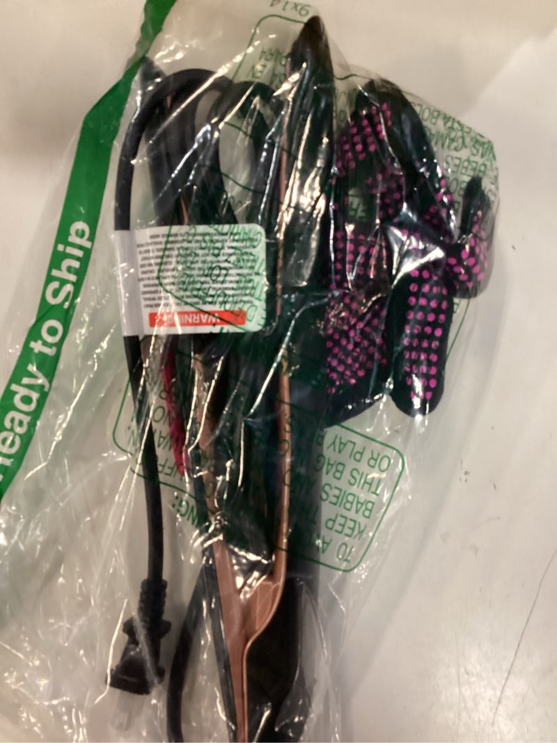Condition photo showing Good Condition for annlary hair straightener 1 inch flat iron and curler 2 in 1 titanium ceramic ionic dual voltage straightener with heat-resistant silicone, for less frizz, shinier & smoother 1 inch black/rose gold