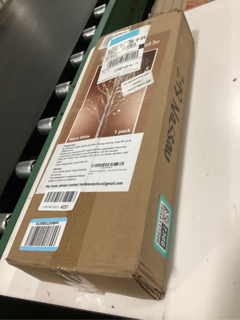 Condition photo showing New/Like New for Twinkle Star Lighted Birch Tree 6 Feet 96 LED for Home Wedding Festival Party Christmas Decoration Floral 6ft