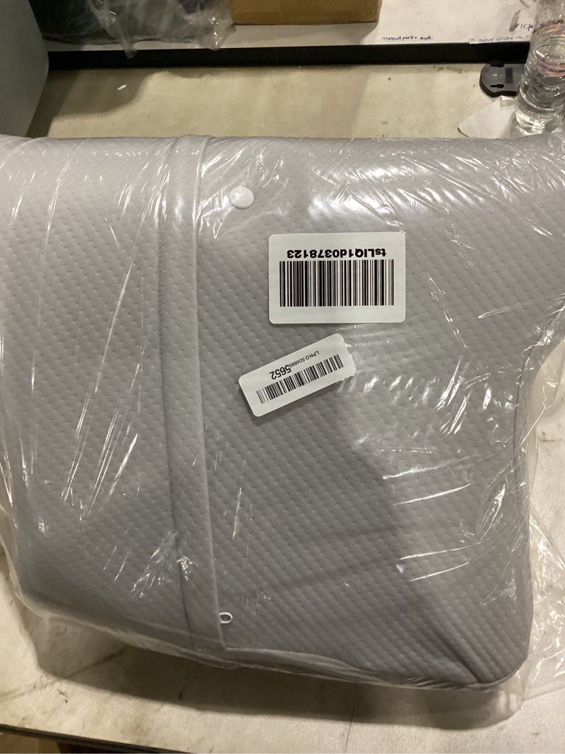 Condition photo showing Good Condition for cervical pillow for neck and shoulder pain relief - ergonomic neck pillow for sleeping, contour memory foam pillows side sleeper pillow for neck support, bed pillow for side back stomach sleepers white & blue