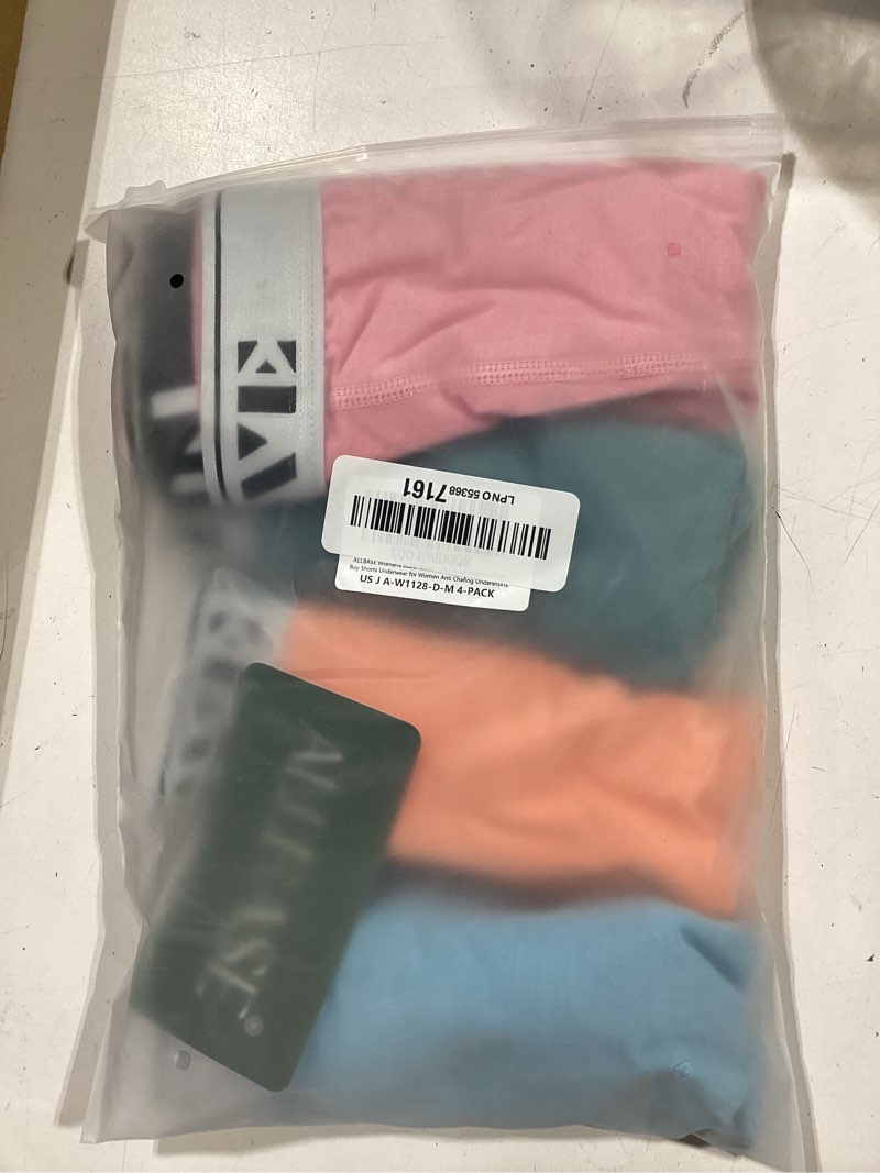 Condition photo showing Good Condition for allbase womens boxer briefs high waisted modal boy shorts underwear multicolor02-pack of 4 medium