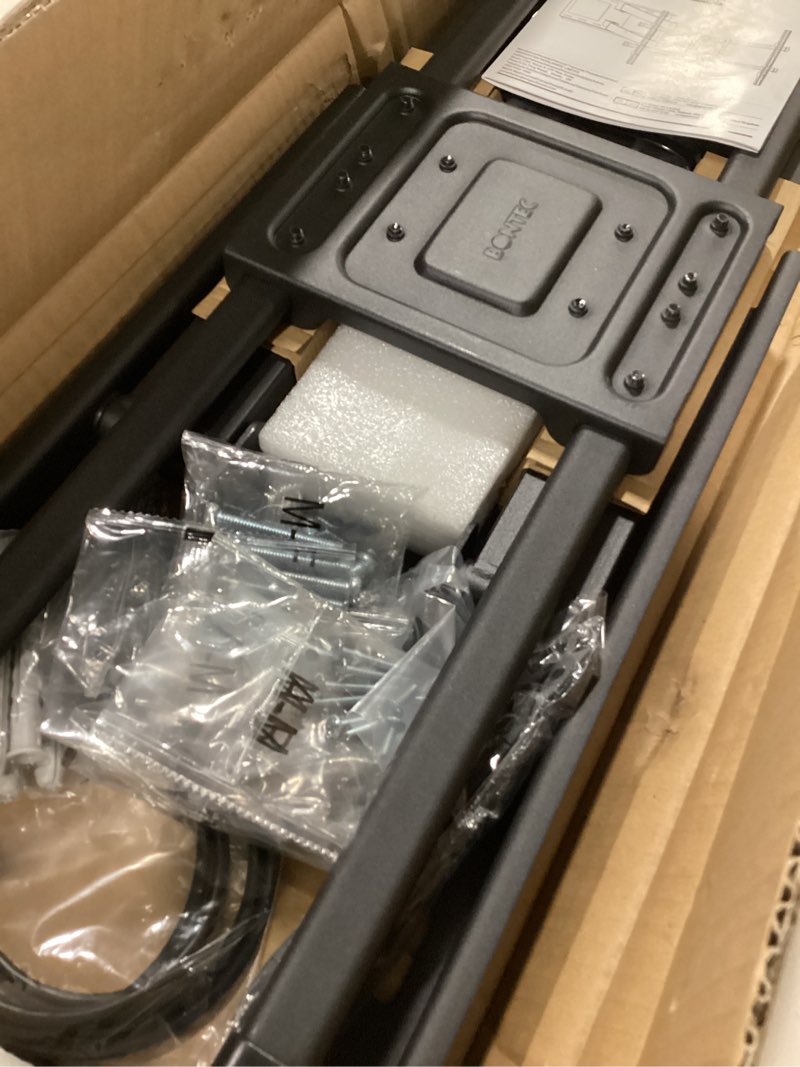 Condition photo showing New/Like New for BONTEC TV Wall Mount with Extra Long Extendable Arm for 32-75 Inch TVs, Holds Up to 132lbs, Full Motion Dual Arm TV Bracket with Tilt, Swivel, Level Adjustment, Max VESA 600x400mm, Wide Compatibility