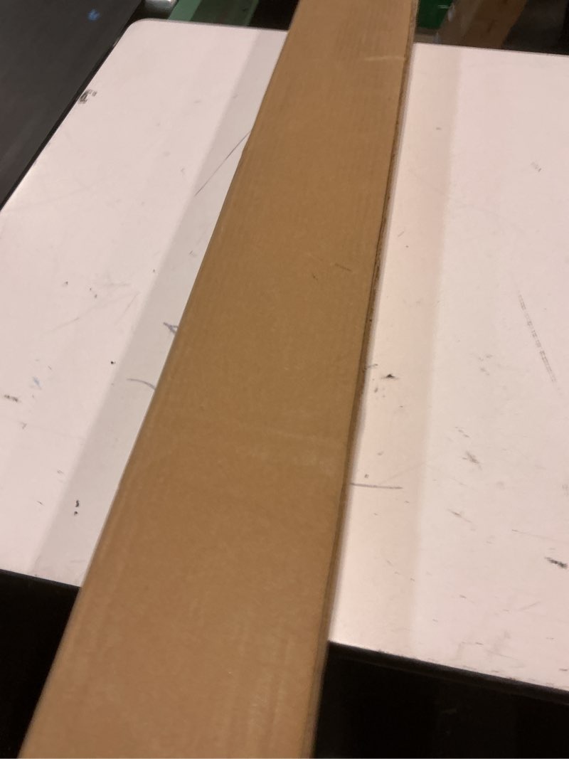 Condition photo showing New/Like New for fun memories picture ledge shelves set of 2, 48 inch rustic wall mounted floating shelves with lip for home storage and décor in bathroom, kitchen, nursery, bedroom, living room, white white 48inch
